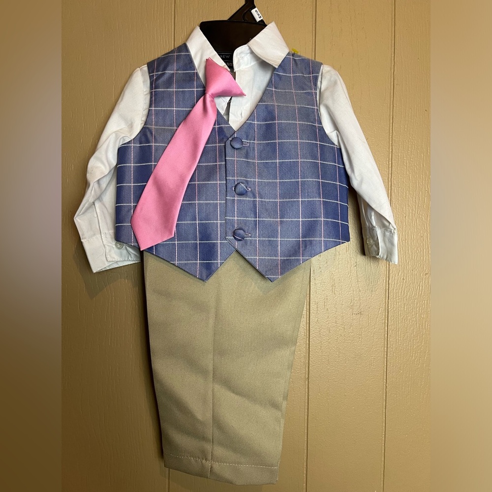 Andrew Fezza Kids Matching Set - Blue and Pink